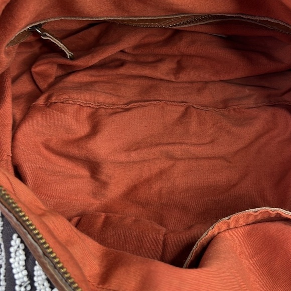 Anthropologie Lucky Penny Beaded Boho Geometry Bag Purse Tote - Picture 8 of 12